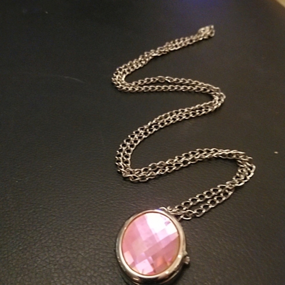 Avenue rhinestone pocket watch